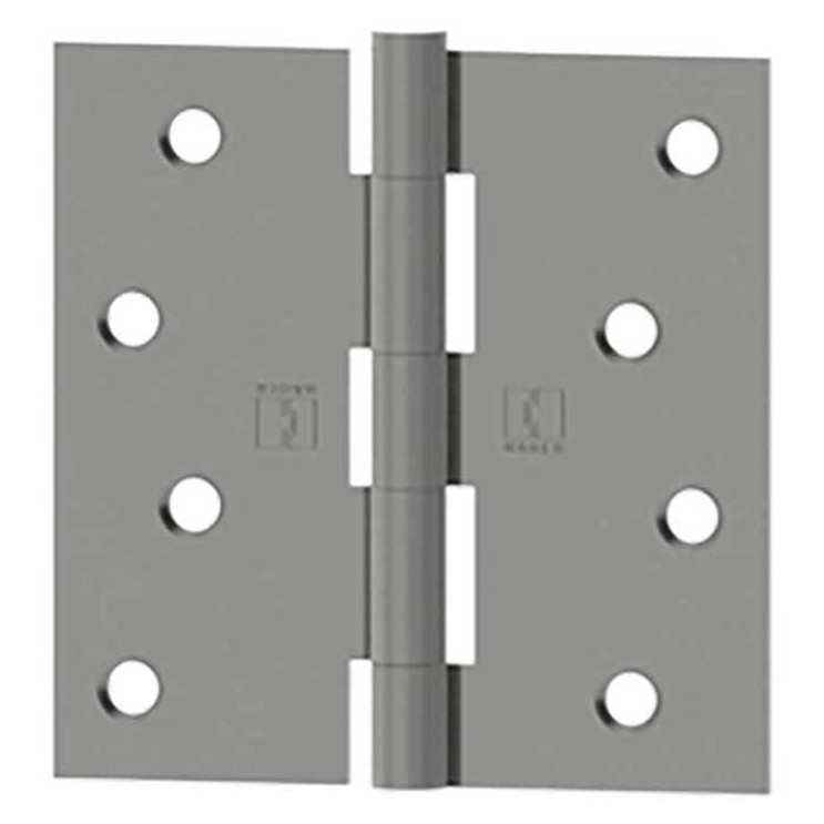 Hager Full Mortise Residential Hinge Square Corner Plain Bearing Steel 3-1/2" X 3-1/2", Satin Chrome