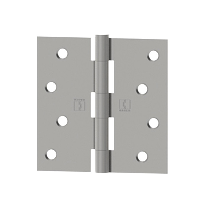 Hager Full Mortise Residential Hinge Square Corner Plain Bearing Steel 3-1/2" X 3-1/2", Bright Polished Chrome