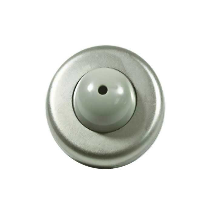 Orca Hardware Dome Wall Door Stop, Convex, Satin Nickel