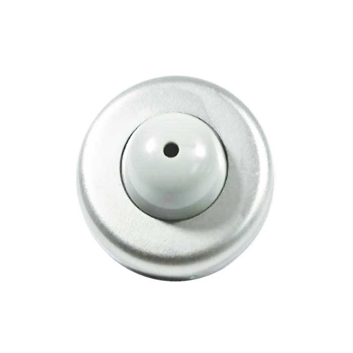 Orca Hardware Dome Wall Door Stop, Convex, Satin Chrome