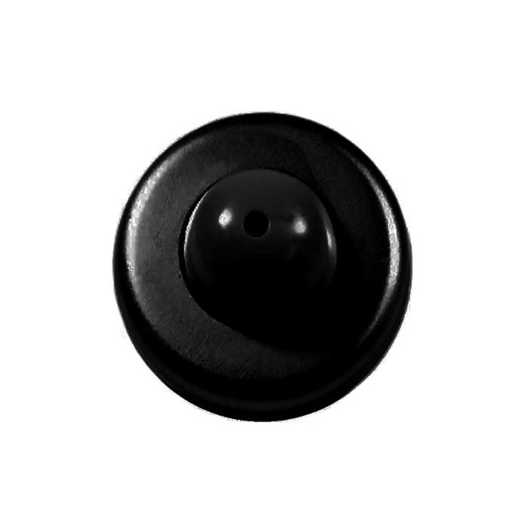 Orca Hardware Dome Wall Door Stop, Convex, Matte Black
