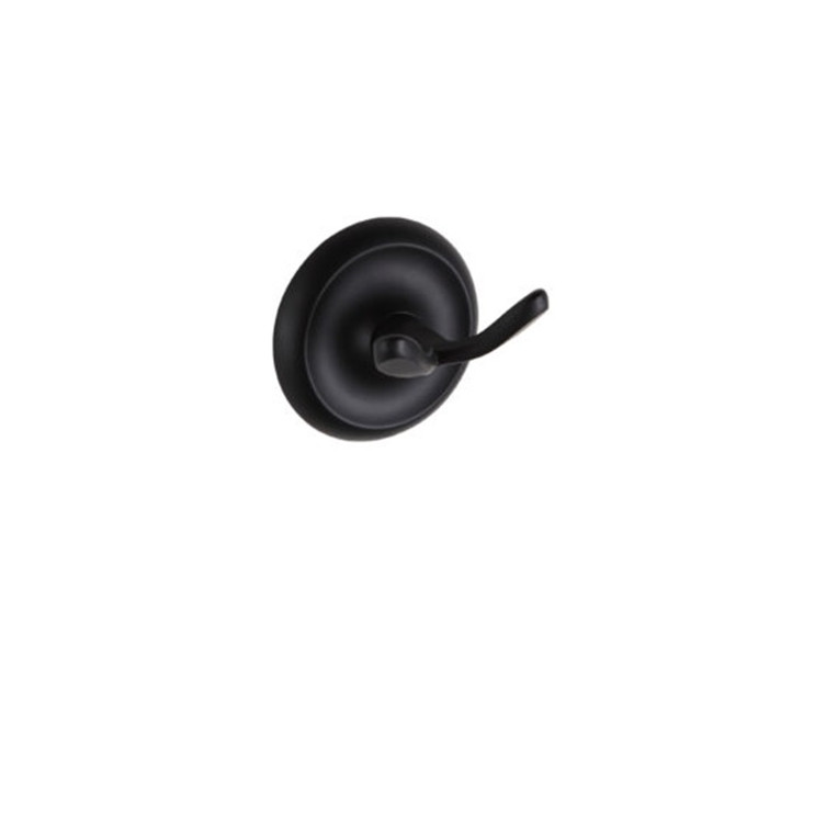 Orca Hardware Whidbey Double Robe Hook, Matte Black