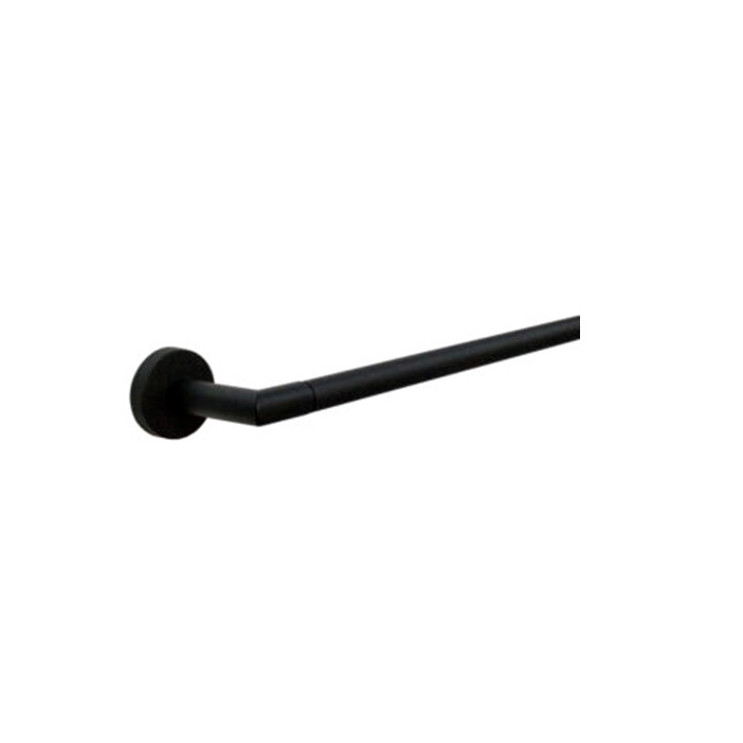 Orca Hardware Swirl 24 Inch Towel Bar Set, Matte Black