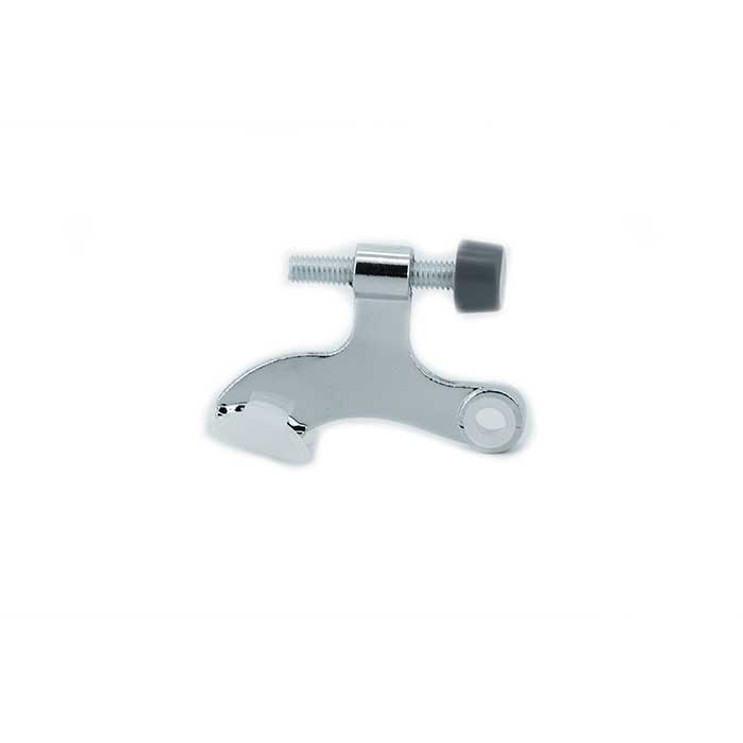 Orca Hardware Xd Hinge Pin Door Stop, Xtra Duty, With Grey Tip, Zinc Alloy, Bright Polished Chrome