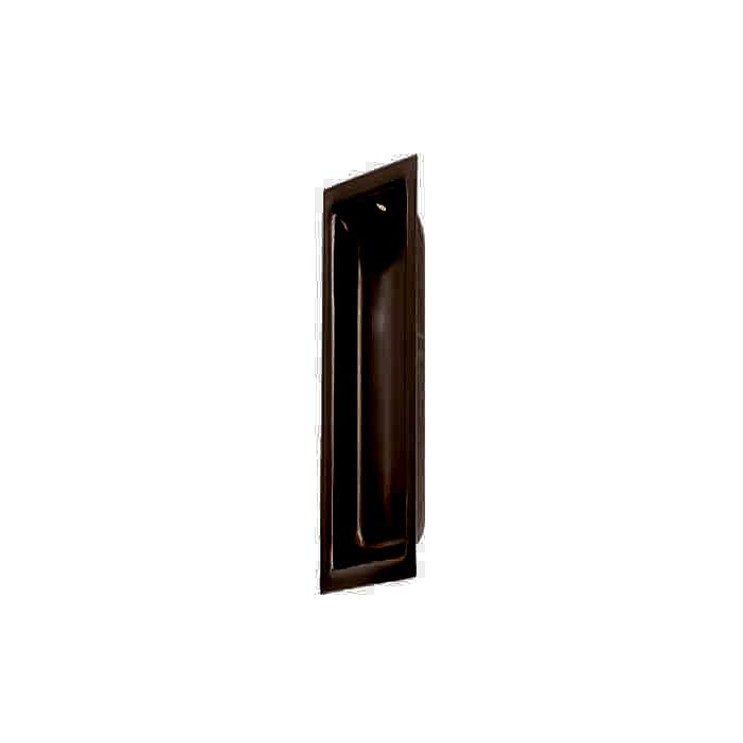 Orca Hardware Rectangular Flush Pull, Oil Rubbed Dark Bronze
