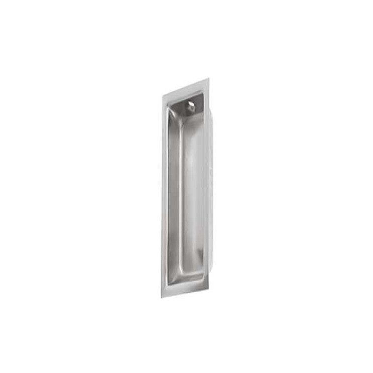 Orca Hardware Rectangular Flush Pull, Satin Nickel