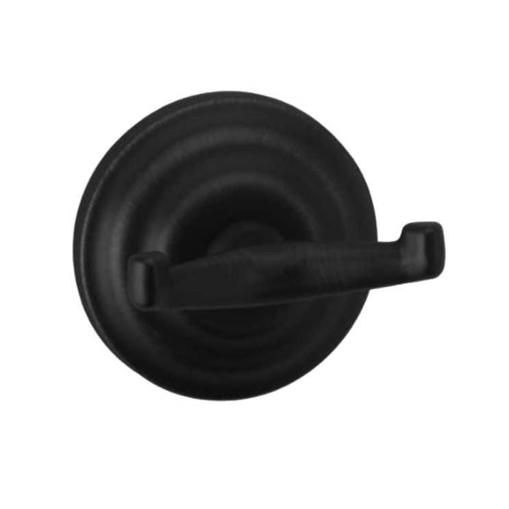 Orca Hardware Waldron Double Robe Hook, Matte Black