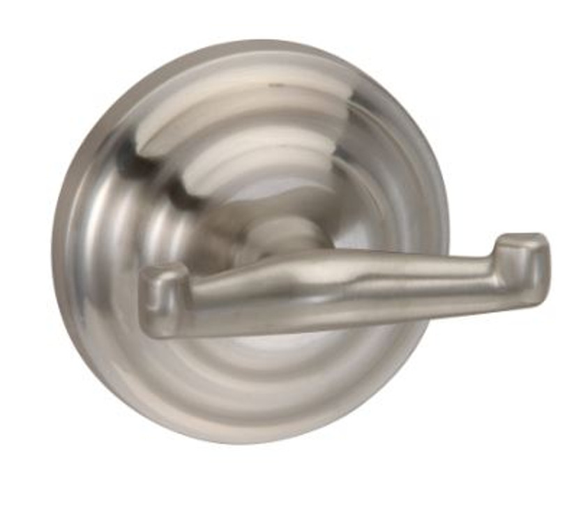 Orca Hardware Waldron Double Robe Hook, Satin Nickel