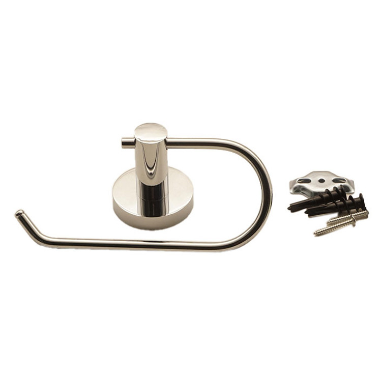 Orca Hardware Camano Curved Euro Toilet Paper Holder, Polished Chrome