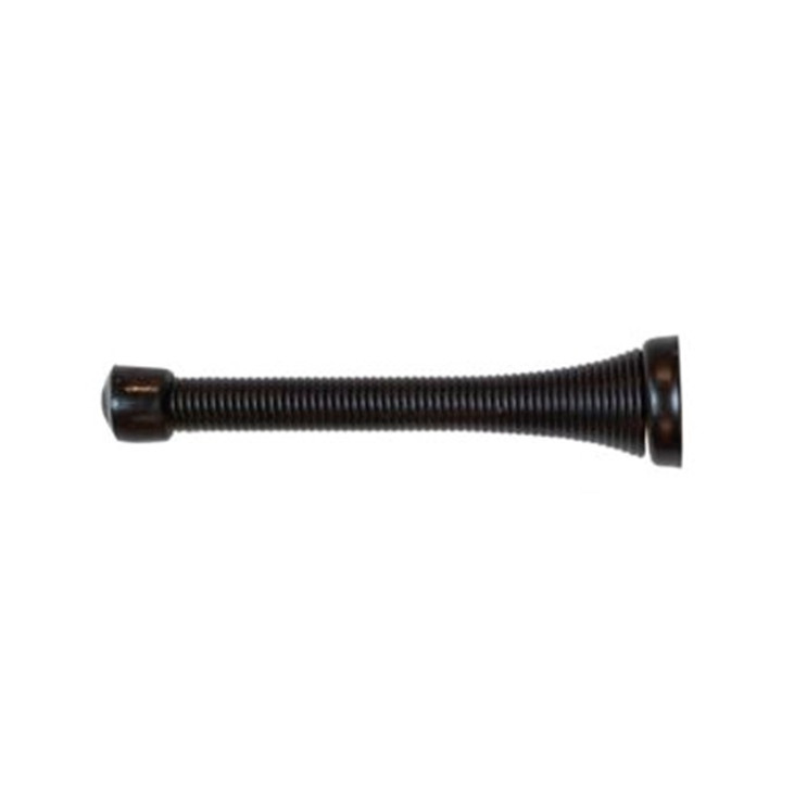 Orca Hardware 3-3/4" Spring Door Stop -/4" With Tip, Matte Black