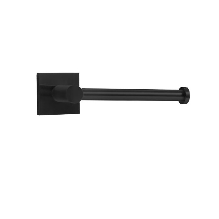 Orca Hardware Vashon Straight Euro Toilet Paper Holder, Matte Black
