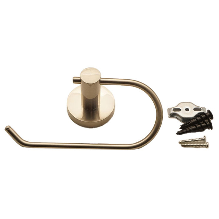 Orca Hardware Camano Curved Euro Toilet Paper Holder, Satin Nickel
