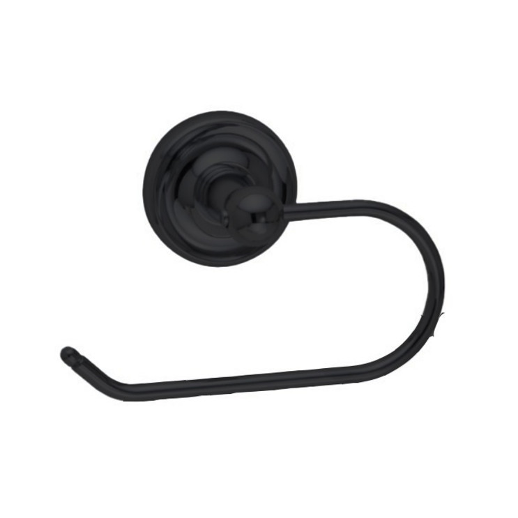 Orca Hardware Blakely Euro Toilet Paper Holder, Matte Black