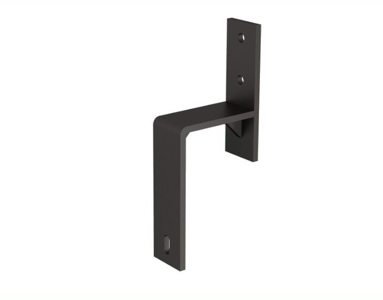 Orca Hardware Flat Track Bypass Bracket, Matte Black