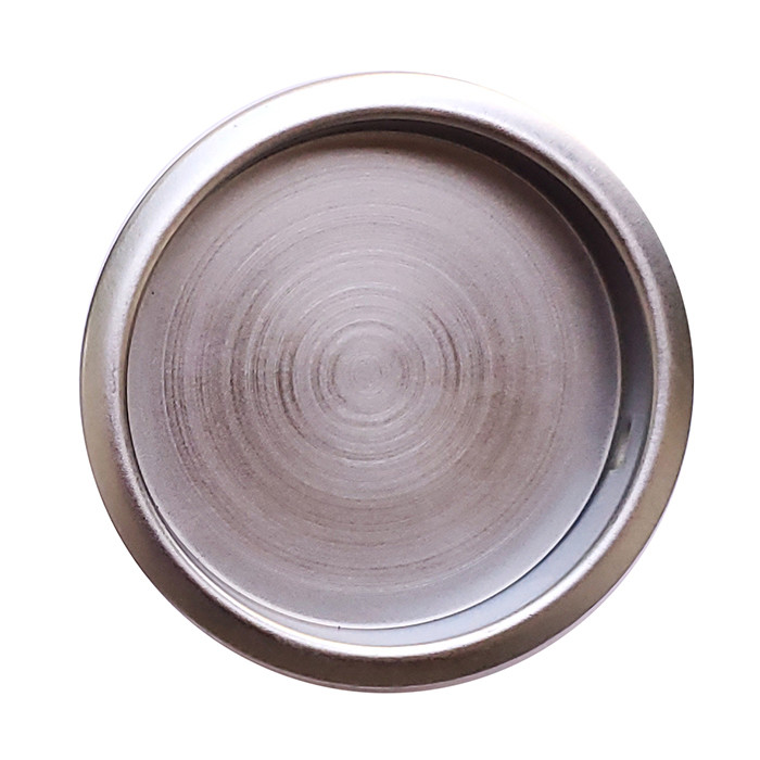 Orca Hardware 2-1/8" Diameter Round Flush Pull, Satin Chrome