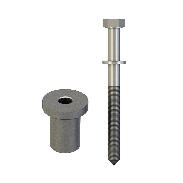 Orca Hardware Barn Door-Flat Track Standard Drop Hanger Spacer, Satin Nickel