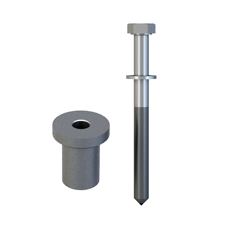 Orca Hardware Barn Door-Flat Track Standard Drop Hanger Spacer, Steel, Satin Stainless