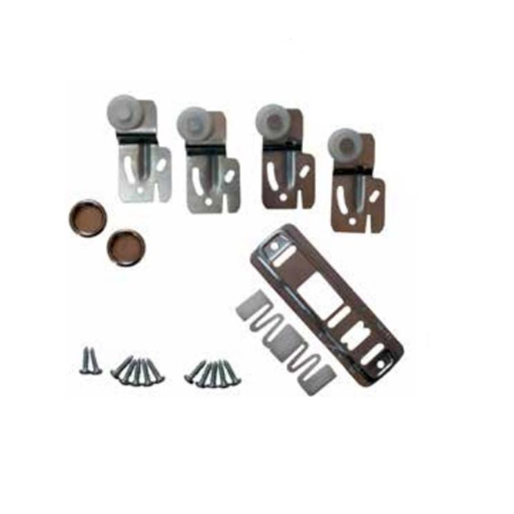 Orca Hardware By1000 Bypass Hardware Kit For Byst Track, Contains 4 Rollers; Guide; Finger Pulls