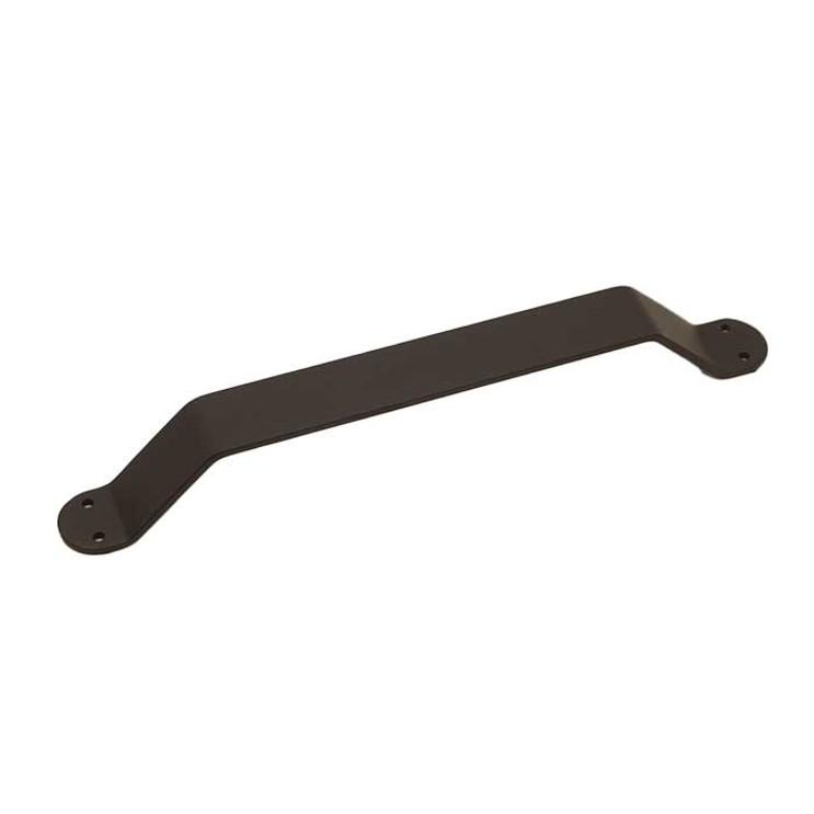 Orca Hardware Barn Door Bent Pull 12" Angle, Matte Black
