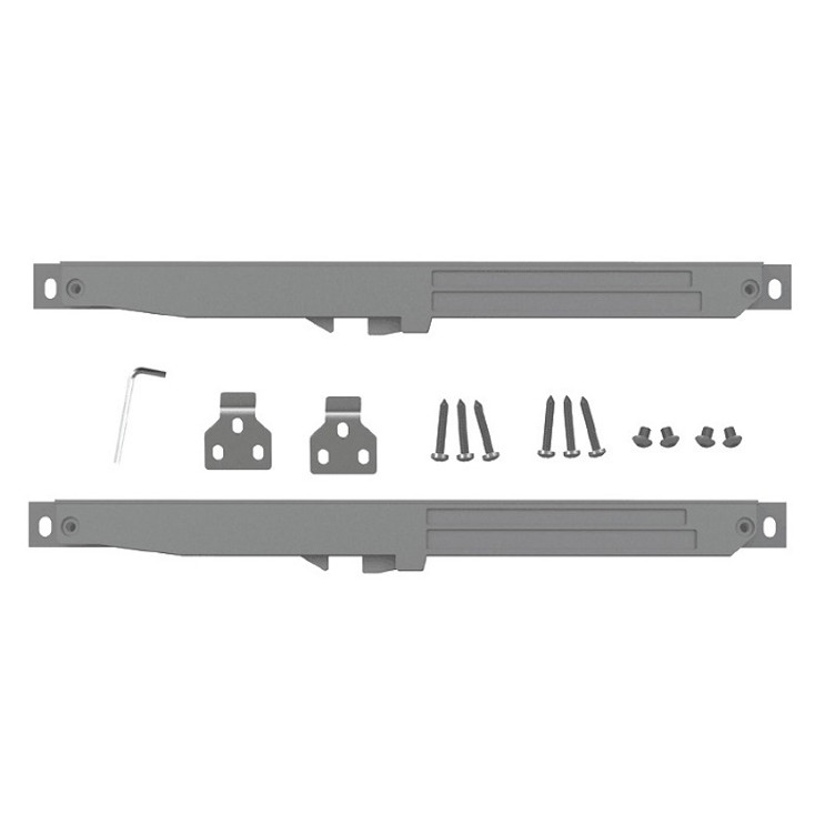 Orca Hardware Soft Close For Barn Door-Flat Track (2/Set), Quietly And Smoothly, Set Of Two, Install On One Or Both Sides Of, Grey