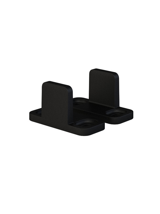 Orca Hardware Barn Door-Flat Track Adjustable Metal Guide, Matte Black