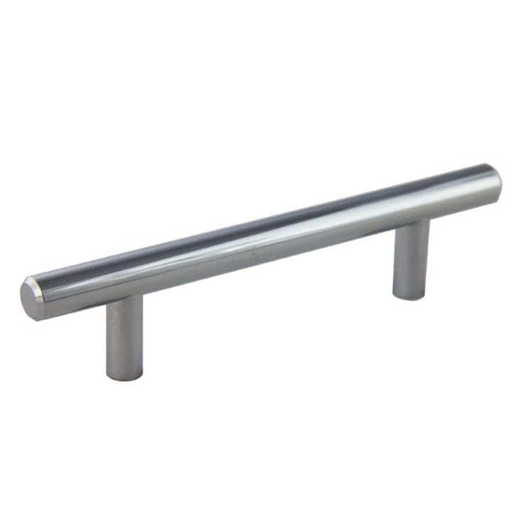 Orca Hardware Cp-12096 Bar Pull Cabinet, 6" Overall Length, 96mm Center To Center, 12mm Diameter, Steel, Polished Chrome