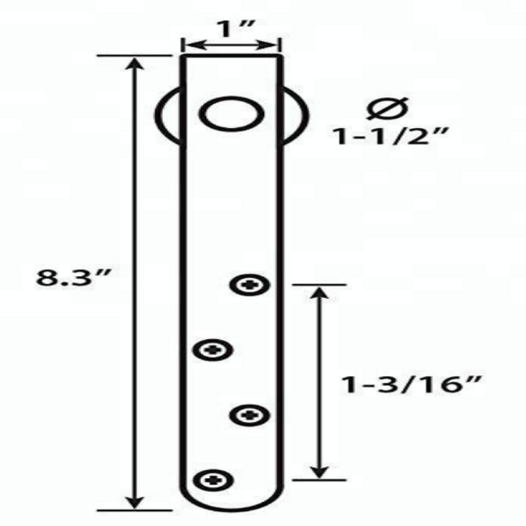 Orca Hardware 5' Barn Door-Flat Track Kit For Long Drop Hangers Hanger Decorative Interior Mini Sliding Hardware, For Furniture, Mirrors Or Light S, 60 Lbs Rating, For Openings Up To 30 Inches Wide, Matte Black