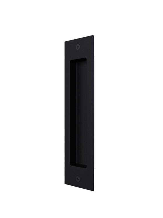 Orca Hardware Rectangular Pull For Sliding Doors 8", Matte Black