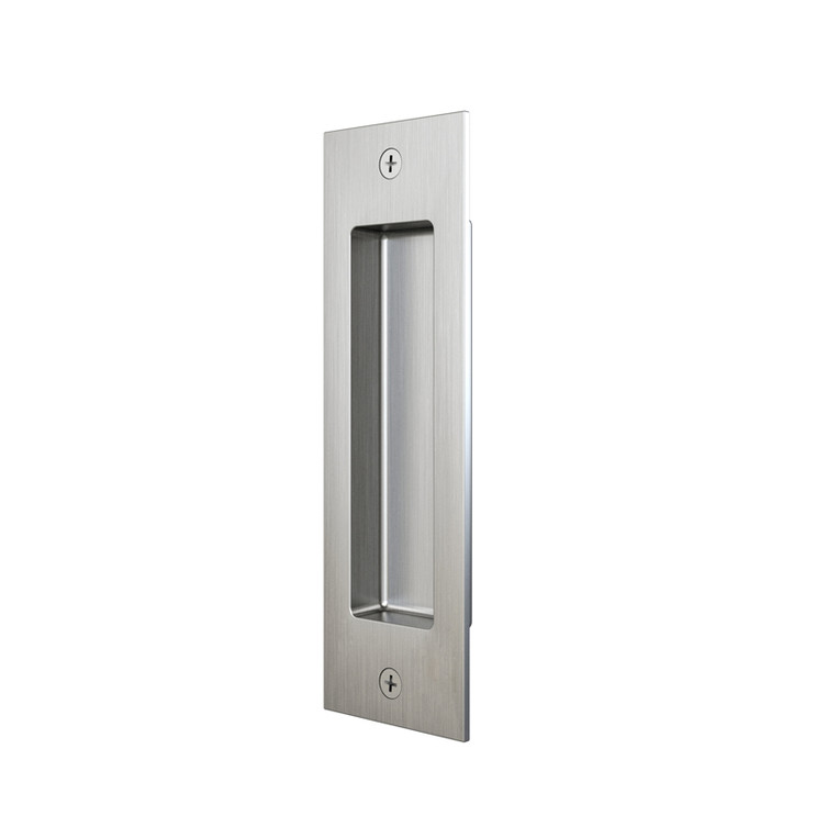 Orca Hardware Rectangular Pull For Sliding Doors 6.5", Satin Stainless