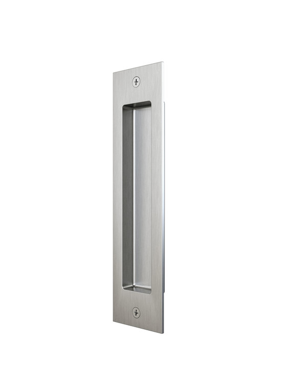 Orca Hardware Rectangular Pull For Sliding Doors 8", Satin Stainless