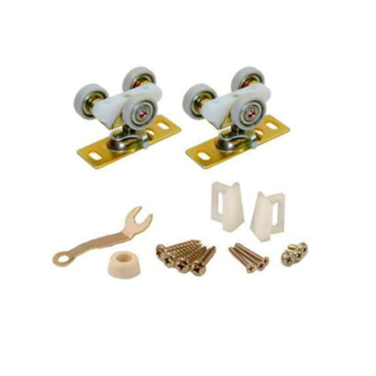 Orca Hardware Pk1225 Pocket Door Part Set, Triple Wheel Rollers & Hardware, 1" Ball Bearing Wheels, 200Lb Capacity
