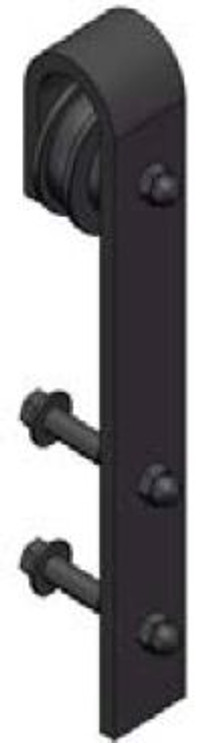 Orca Hardware Barn Door-Flat Track Standard Drop Hanger, Oil Rubbed Bronze