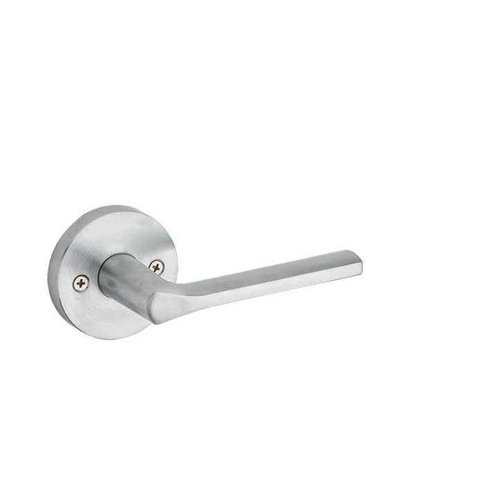Kwikset Lisbon Half Dummy Lever With Round Rose, Satin Chrome