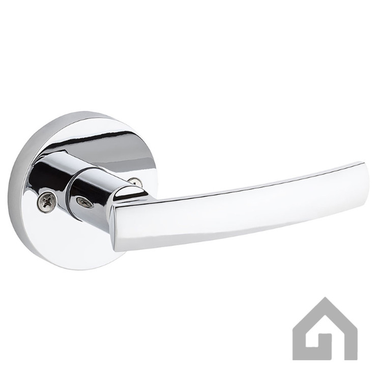 Kwikset Sydney Half Dummy Lever With Round Rose, Bright Polished Chrome
