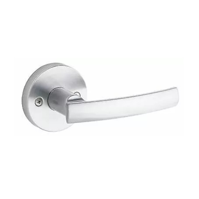Kwikset Sydney Half Dummy Lever With Round Rose, Satin Chrome