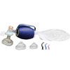 Pediatric BVM with Mask & Reservoir by Allied Medical with Added Infant and Neonate Mask and Ped OPA Set