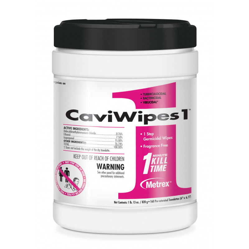 CaviWipes1 Surface Disinfectant  Wipes - 160/Canister