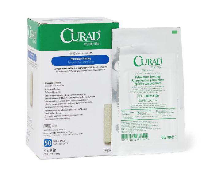 Petroleum Gauze 3'' x  9'' - Each