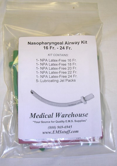 Nasal Airways - Individual and Multi-Size Kits - Medical Warehouse