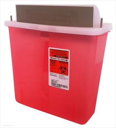 5 Quart Sharps Container #8513 by Kendall / Covidien - Medical