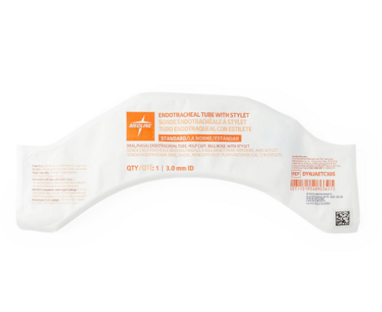 Cuffed Endotracheal Tubes with Stylette in Space-Saving Pack