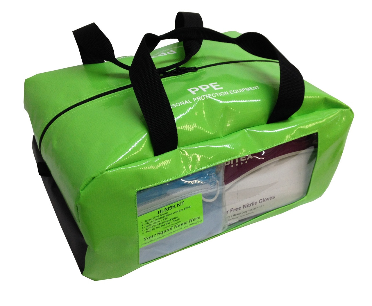 Standard Trauma Bag - Lime Green - Medical Warehouse