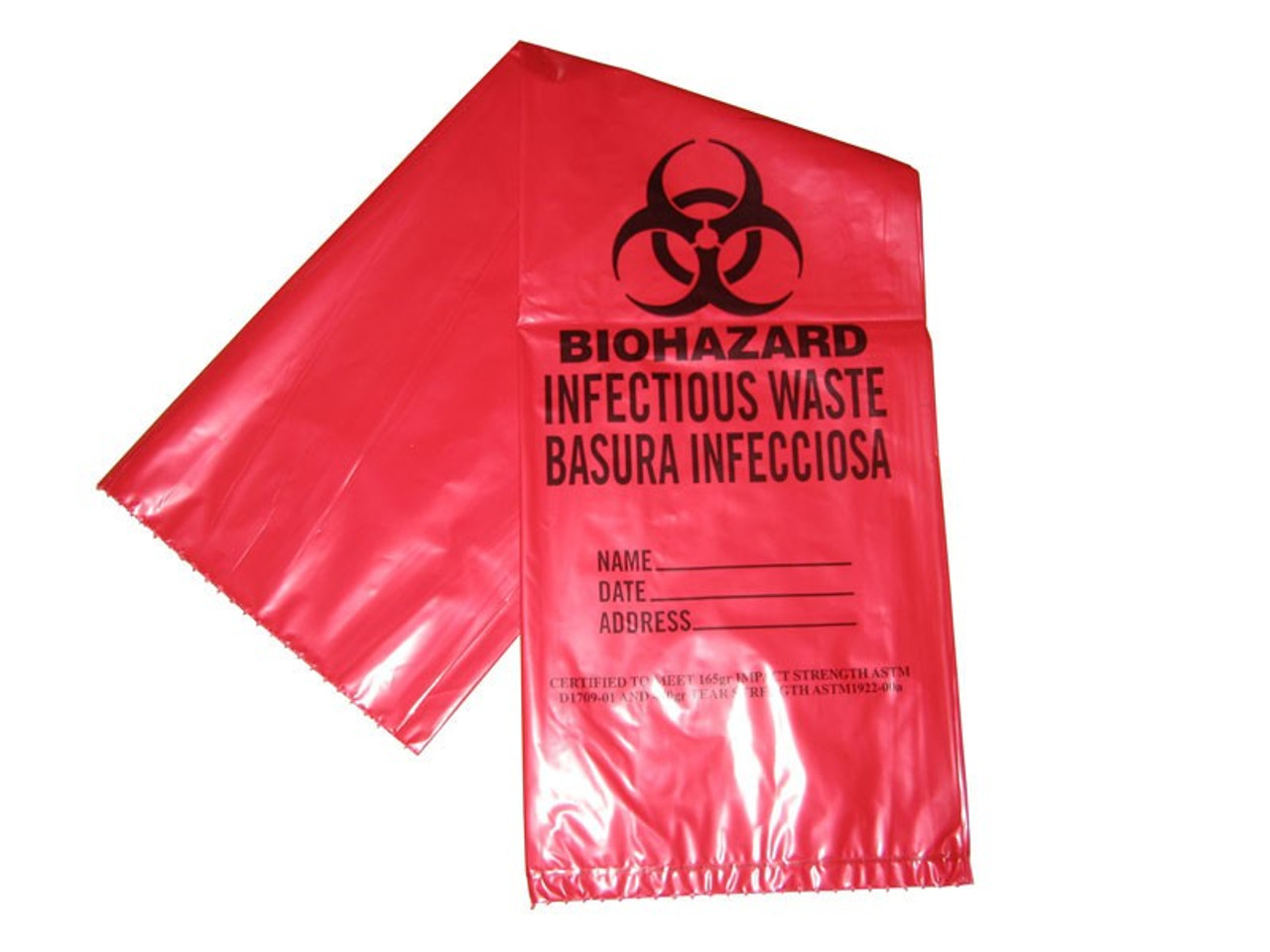 33 Gallon Bio-Hazard Waste Bags - 40/Pack