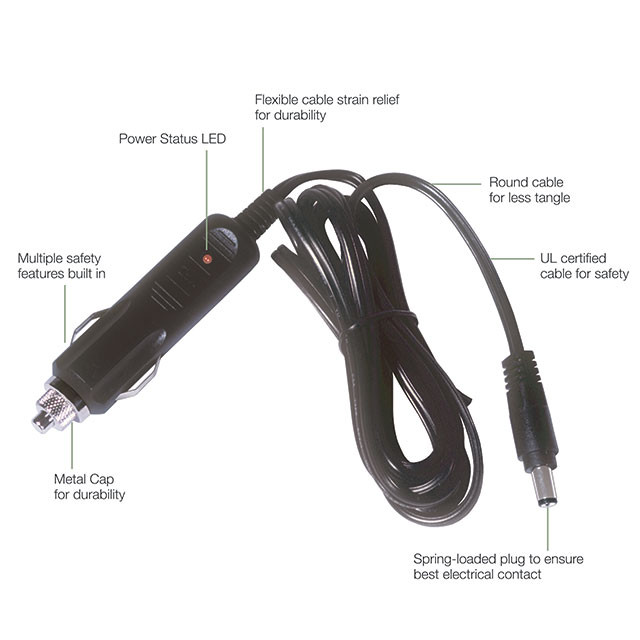 12 Volt Cable For Devilbiss / Laerdal Compact Suction Unit