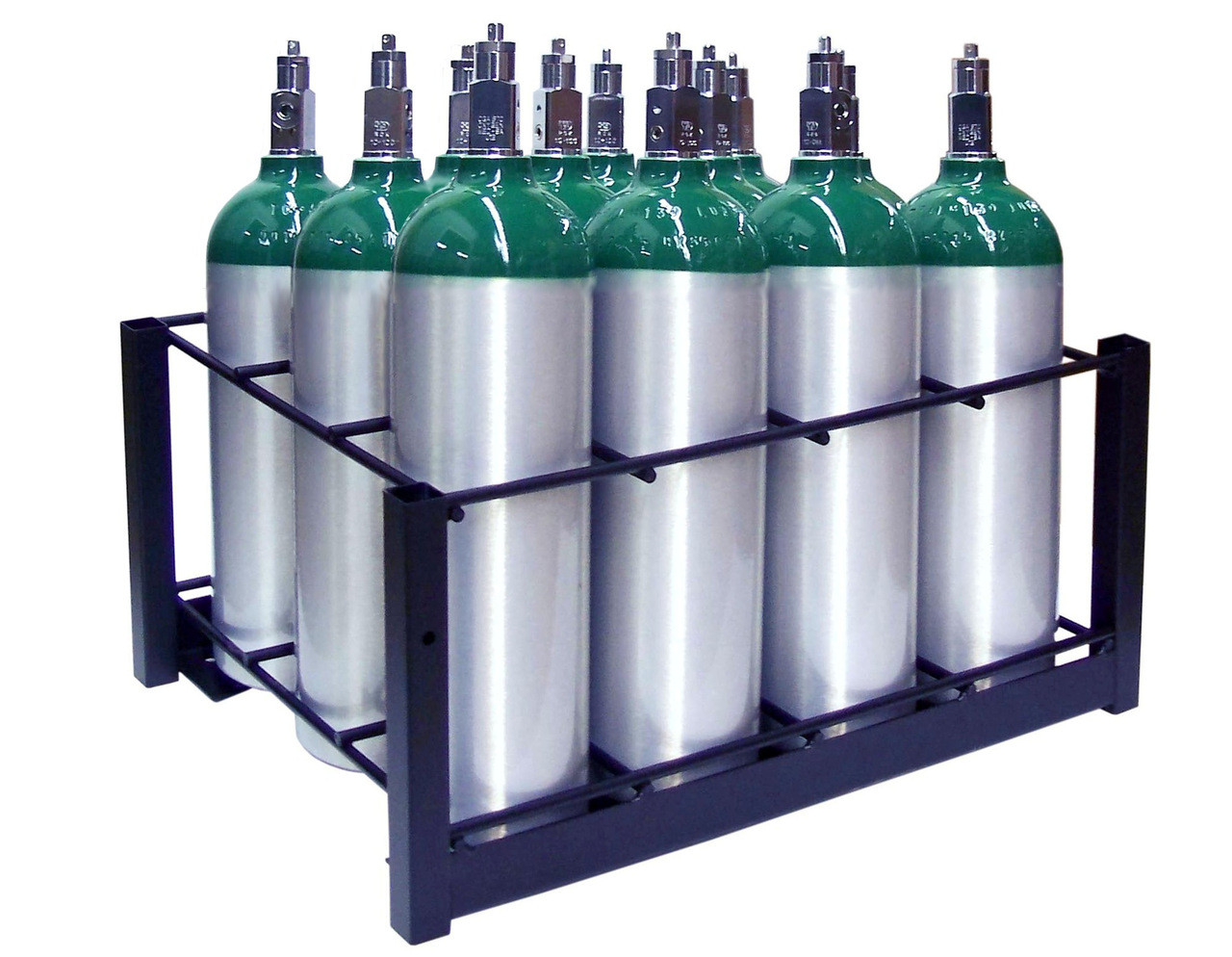 12 Pc Oxygen Cylinder Rack