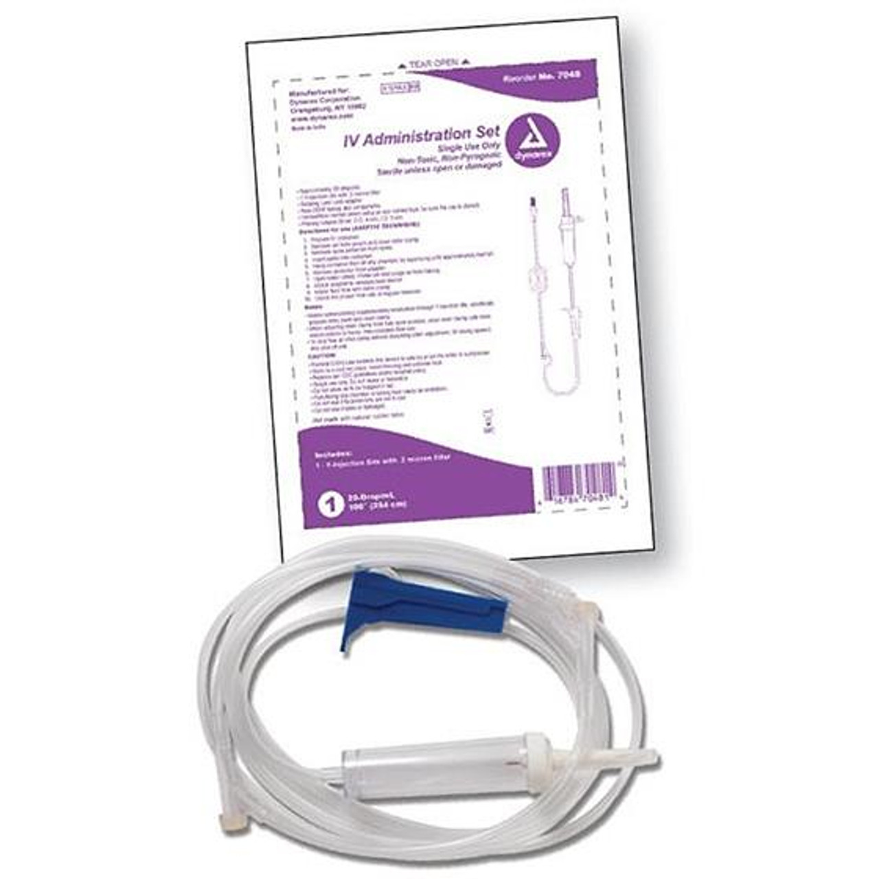 Needleless IV Drip Sets with Luer and Pierceable Ports