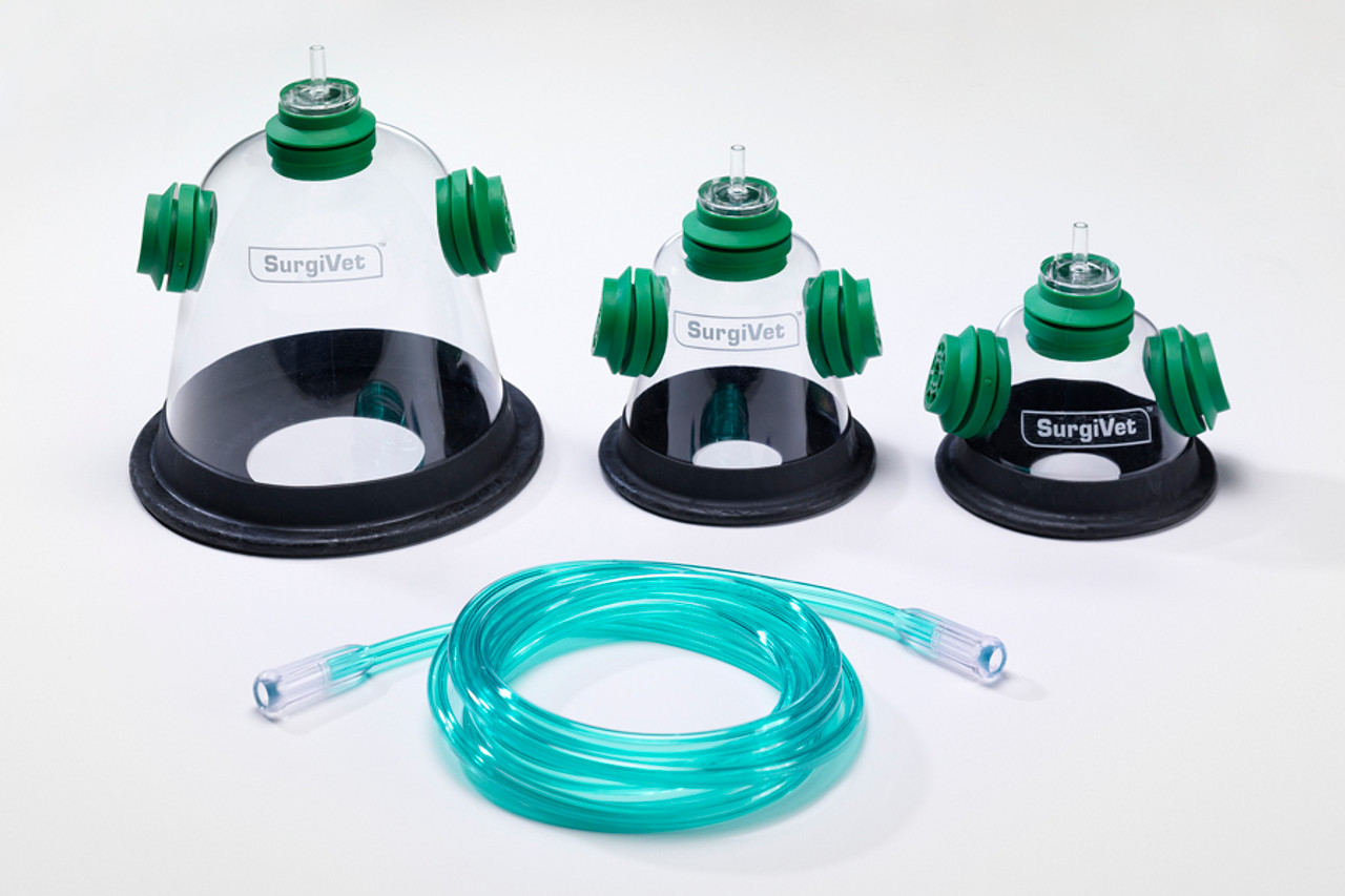 Pet Oxygen Mask Kit Set of 3 Sizes with Tubing Medical Warehouse