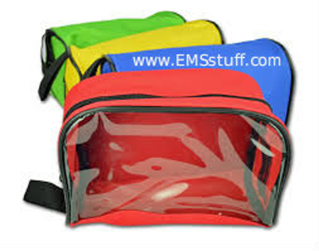 Zippered Pouches, Color-Coded - 4/Set