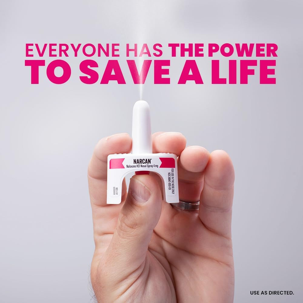 Naloxone Nasal Spray Pouch - Belt Carry Case For NARCAN Storage With Carabiner