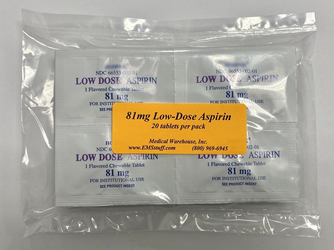 aspirin chewable tablet dosage